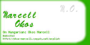 marcell okos business card